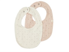 Lil Atelier rose dust bibs (2-pack)
